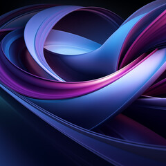 Abstract background with blue and purple swooshes