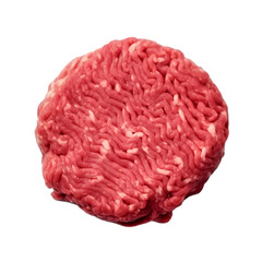Obraz premium Ground beef isolated on transparent background