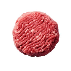 Ground beef isolated on transparent background