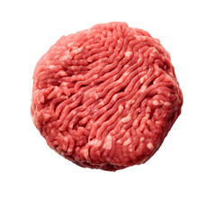Ground beef isolated on transparent background