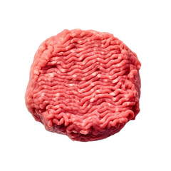 Ground beef isolated on transparent background