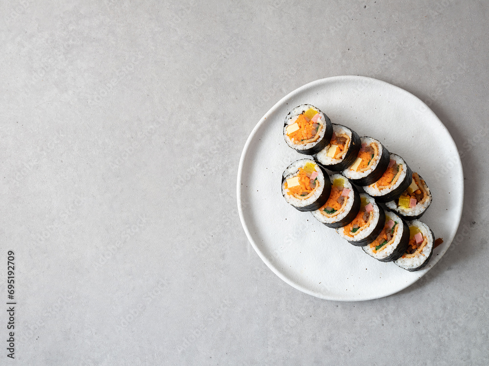 Canvas Prints gimbap, korean rice roll dish