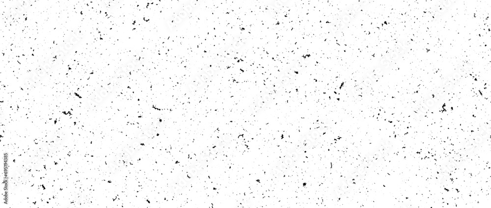 Poster black and white mottled seamless pattern. small dirty grunge sprinkles, particles, dots and spots te