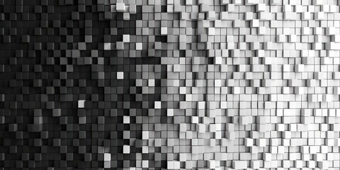 Pixel texture bright white black background.