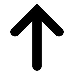 Arrow Up Glyph Icon 