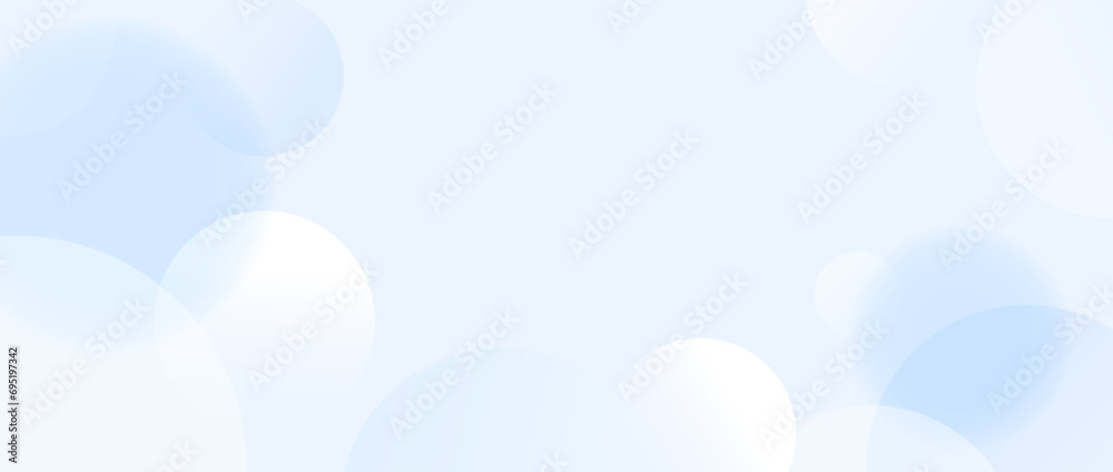 Poster soft blue sphere background. abstract light floating bubble or ball wallpaper. blur gradient circle 
