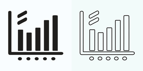 Growing Graph Icon, Bar Chart Icon, Infographic, Growths Chart Collection For Business Improvement Analytics, Diagram Symbol, Financial Profit Chart Bar Vector Illustration
