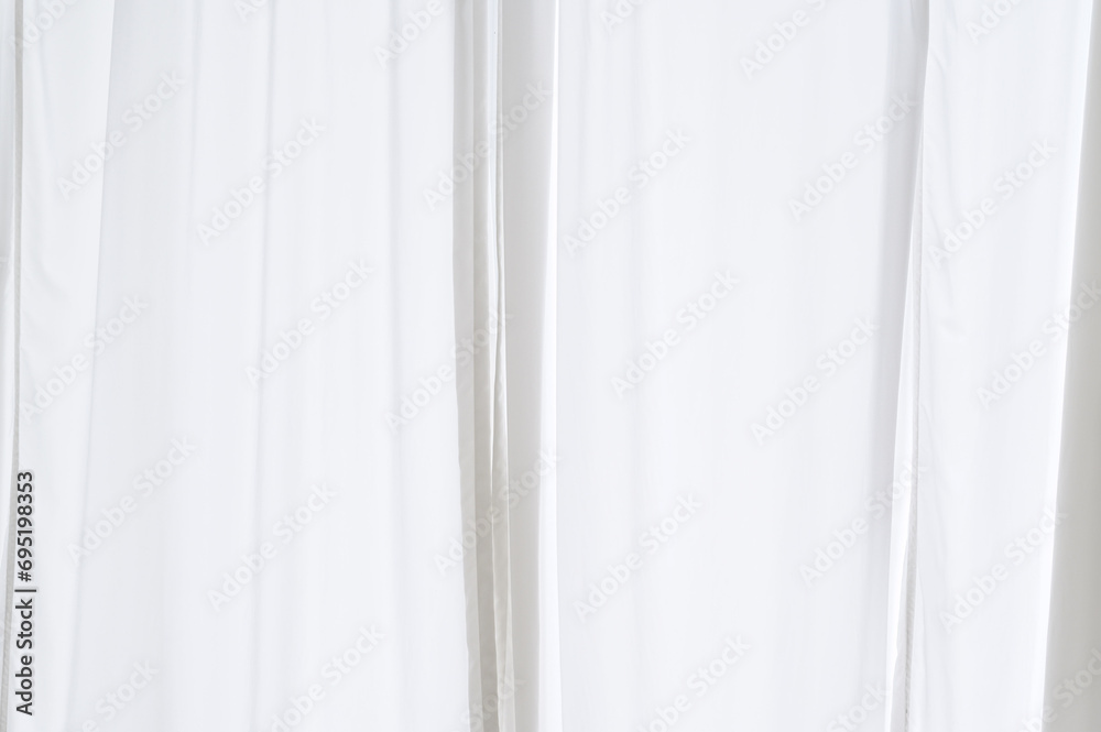 Poster transform your space with soft and smooth white drapery, bringing artful texture to your decor. real