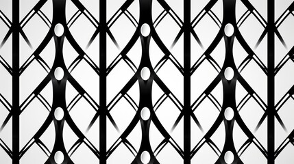 Vintage black and white color pattern 1920 art deco luxury style geometric shape background