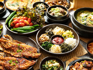 Korean traditional food, Korean table setting