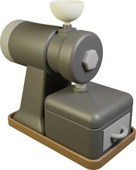 Electric Grinder 3D Illustration