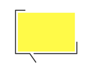 シンプルなデザインの吹き出し　5