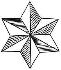 star handdrawn illustration