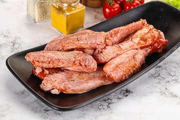 Marinated Duck wings for barbecue