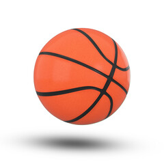 3D Rendering Basketball Ball Isolated On Transparent Background, PNG File Add