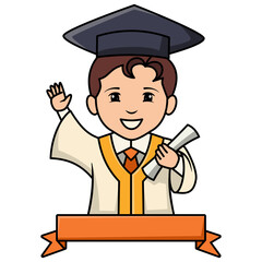 Student Graduation Illustration