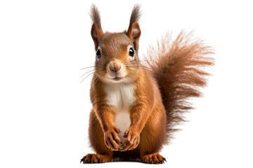 Fotobehang  squirrel on isolated tranparent background © Barra Fire
