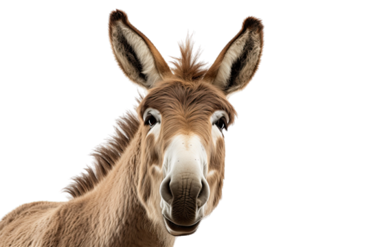 stupid donkey face isolated transparant background