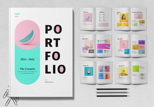 Portfolio Magazine Layout Design Template