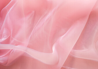 Obraz premium ピンクのオーガンジーの背景テクスチャー