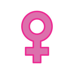 Obraz premium Female Gender Symbol