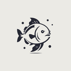 Fish Logo Design Very Cool Concept