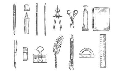 stationery handdrawn collection