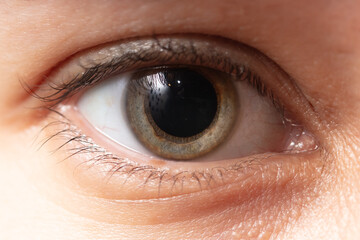 Fototapeta premium Close-up of a girl's eyes. Macro
