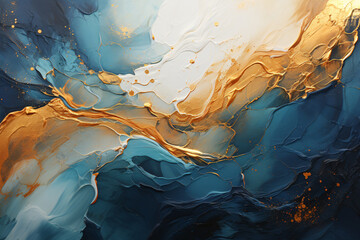 Abstract Golden Foil wall art, Golden Foil brush stroke Painting style, Oil Painting artistic artwork, for Wall art canvas printing