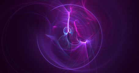 3D manual rendering abstract technology fractal background