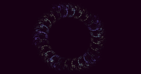 3D manual rendering abstract circle light background