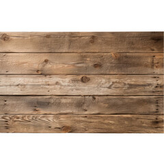 Weathered Wooden Plank Isolated on Transparent or White Background, PNG