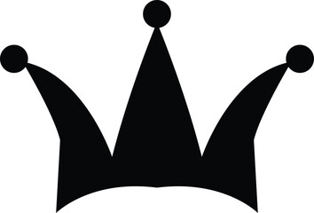 Big crowns. Crown icons. silhouette. luxury black crowns, in trendy flat style isolated on transparent background. Crown symbol for your web site design, logo, app, UI
