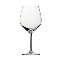 Elegant Wine Glass Isolated on Transparent or White Background, PNG