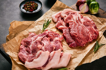 Delicious grilled pork set