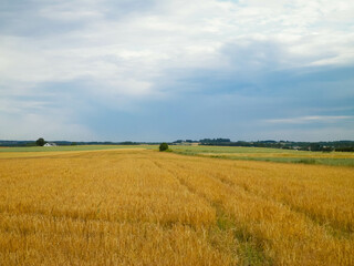 Countryside in northern Poland Kashubia.