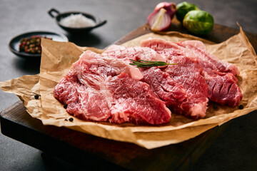 Delicious grilled pork that is delicious and fresh