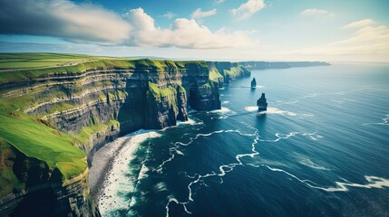 Cliff of Moher Ireland - obrazy, fototapety, plakaty