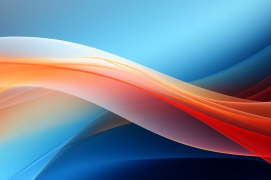 a wave shaped gradient mesh illustration, modern abstract sharp blue and yellow graphic element. Template for advertising brochure, poster, banner, flyer or postcard