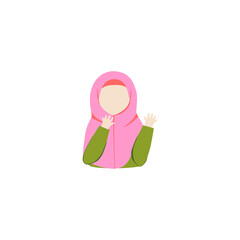 cute woman wearing a hijab posing portrait