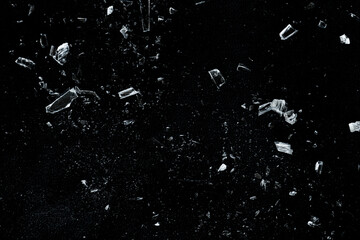 Abstract broken glass particle texture