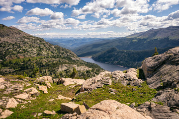Homestake reservoir in the Holy Cross Wilderness, Colorado
