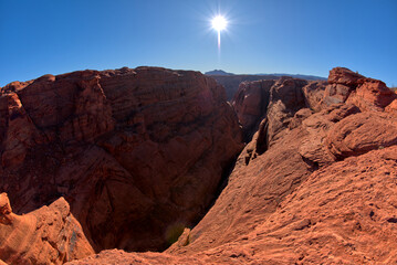 View of the Spur Canyon north of Horseshoe Bend Arizona