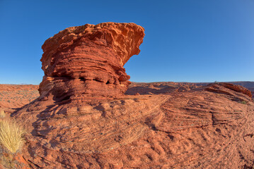 Sandstone hoodoo near the Spur Canyon at Horseshoe Bend Arizona