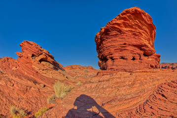 Sandstone hoodoo near the Spur Canyon at Horseshoe Bend Arizona