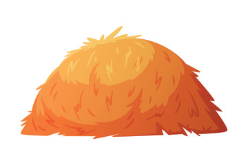 Hay Heap as Dried Grass for Fodder Vector Illustration © topvectors