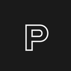 Letter PD Logo. PD Letter Design Vector