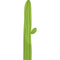 Obraz premium Flat Cactus Plant