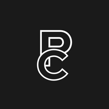 Letter PC Logo. PC Letter Design Vector