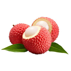 Lychee isolated on transparent background
